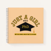 Nur ein Mädchen mit Doktortitel Notizblock (Vorderseite)