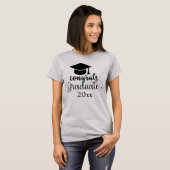 Nur ein Mädchen mit Goals Abschluss T - Shirt (Vorne ganz)