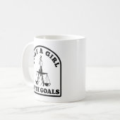Nur ein Mädchen mit Goals Funny Lawyer Student Zit Kaffeetasse (Vorderseite Links)