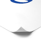 Nur ein Mädchen mit Goals Hockey Wasserfarbe Poster (Ecke)