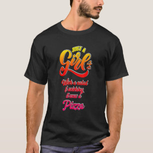 Nur ein Mädchen mit Salat wünschte, es wäre eine P T-Shirt