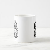 Nur ein Mädchen mit zivil Typografie-Tasse Kaffeetasse (Mittel)