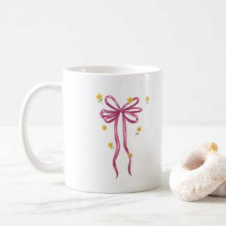 Nur ein Mädchen Rosa Schleife Coquette Kaffeetasse
