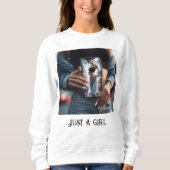 Nur ein Mädchen Sweatshirt (Vorderseite)