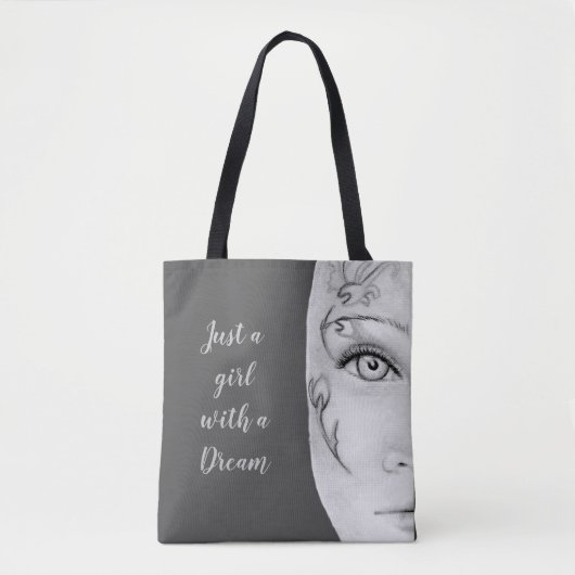 Nur ein Mädchen-Tote Tasche (Vorderseite)