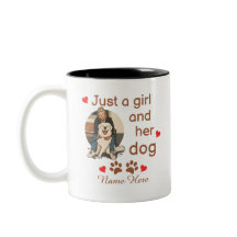 Nur ein Mädchen und ihr Hund Personalisierter Name