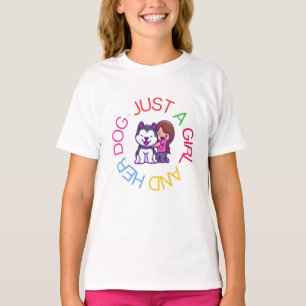 Nur Ein Mädchen Und Ihr Hund T-Shirt