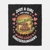 NUR EIN MÄDCHEN, WER LIEBEN DOPPELTE KÄSTCHEN. FLEECEDECKE (Vorderseite)