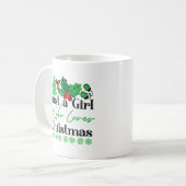 Nur ein Mädchen, wie Lieben Weihnachten Kaffeetasse (Vorderseite Links)