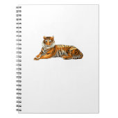 Nur ein Mädchen Wo Lieben Tiger. Perfektes Design Notizblock (Vorderseite)