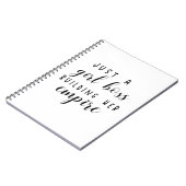 Nur ein Mädchenchef Gebäude ihr Imperium Notizblock (Linke Seite)