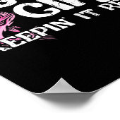 Nur ein Mädchenkäfig wird gefangen Poster (Ecke)