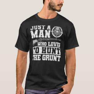 Nur ein Mann, der Liebe hat, den Grundurenhut H zu T-Shirt