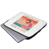 Nur ein Mann, der zwei Lieben im Pinky 1 in T spen Laptopschutzhülle (Vorne Knopf)