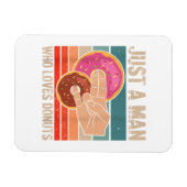 Nur ein Mann, der zwei Lieben im Pinky 1 in T spen Magnet (Horizontal)