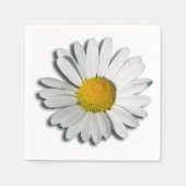 Nur ein Marguerite Blossom + Ihr Text und Ihre Ide Serviette (Vorderseite)