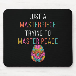 Nur ein Masterpiece Mental Health Awareness Green Mousepad