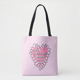 Nur ein Matcha-Mädchen-Herz-Ästhetik – Rosa Süß  Tasche