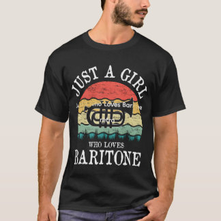 Nur ein Mensch, der Bariton-Retro liebt T-Shirt