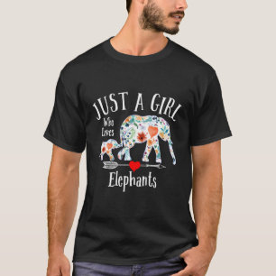 Nur ein Mensch, der Elefanten Liebe T-Shirt