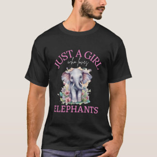 Nur ein Mensch, der Elefanten liebt T-Shirt