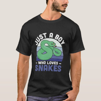 Nur ein Mensch, der Schlangen Reptilien Serpentine T-Shirt