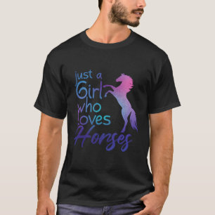 Nur ein Mensch Liebe Pferde T-Shirt
