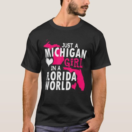 nur ein michigan girl in florida world tshirt gib (Vorderseite)