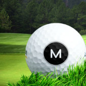 Nur ein Minimalistisches M Monogramm Golfball
