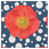 Nur ein Mohnblussel + Ihr Backgr. Ideen Stoff (Nahaufnahme)
