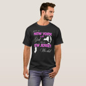 Nur ein New York Girl in einer New Jersey Welt T-Shirt (Vorne ganz)