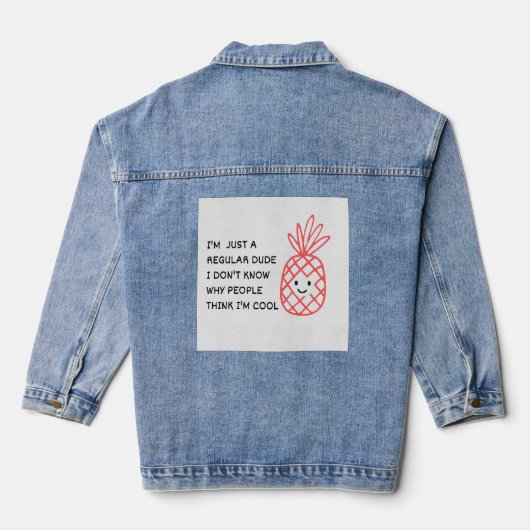 Nur ein normaler Typ Jeansjacke (Rückseite)
