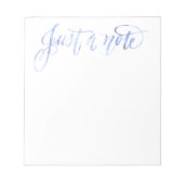 Nur ein Notizblock. Notizblock (Vorderseite)