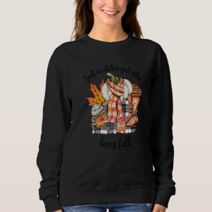 Nur ein Oktobermädchen, das die Lieben fallen läss Sweatshirt