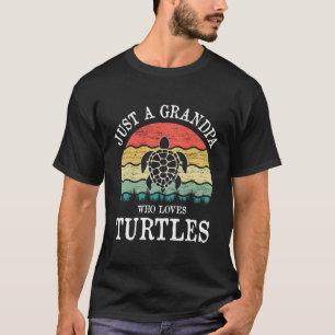Nur ein Opa, der die Schildkröten Liebe T-Shirt