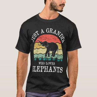 Nur ein Opa, der Elefanten-Geschenke Liebe T-Shirt
