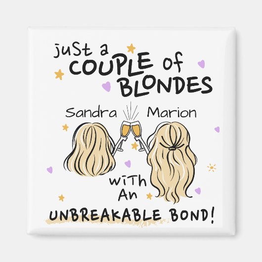 "Nur ein paar Blondinen" Individuelle Name Magnet- Magnet (Vorne)