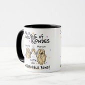 "Nur ein paar Blondinen" Individuelle Name Tasse (Vorderseite Links)