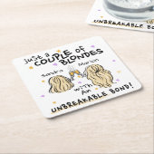 "Nur ein paar Blondinen" Individuelle Name, Unters Rechteckiger Pappuntersetzer (angewinkelt)