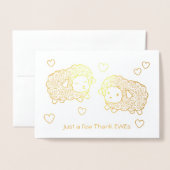 Nur ein paar Dankeschön Ewes (Danke, dass ihr euch Folienkarte (Vorderseite mit Umschlag)