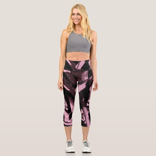 Nur ein paar Rose Capri Leggings (Vorderseite)