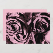 Nur ein paar Rose Einladung (Vorne/Hinten)