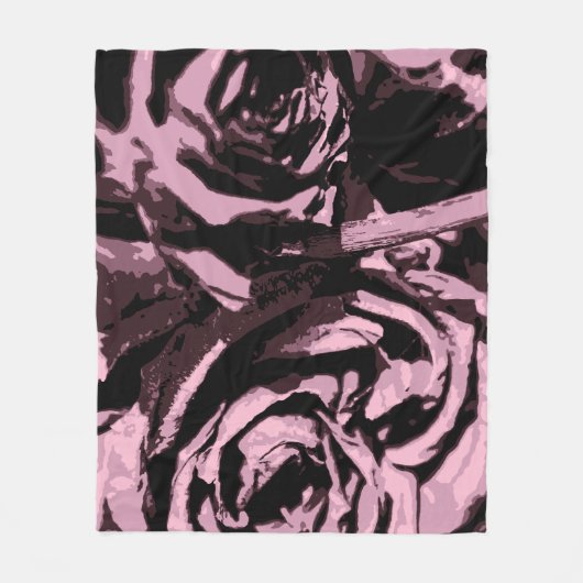 Nur ein paar Rose Fleecedecke (Vorderseite)
