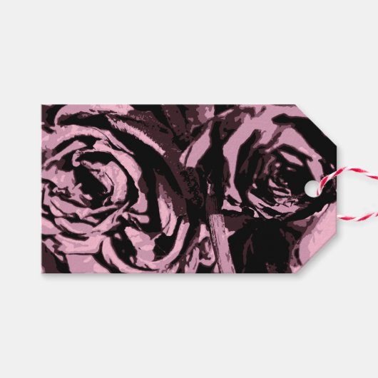 Nur ein paar Rose Geschenkanhänger (Vorderseite (Horizontal))