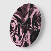 Nur ein paar Rose Große Wanduhr (Winkel)