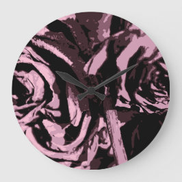 Nur ein paar Rose Große Wanduhr