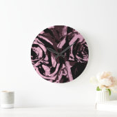 Nur ein paar Rose Große Wanduhr (Zuhause)