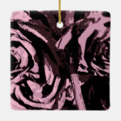 Nur ein paar Rose Keramikornament (Rückseite)