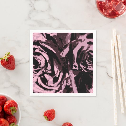 Nur ein paar Rose Serviette (Beispiel)