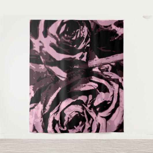 Nur ein paar Rose Wandteppich (Vorderseite)